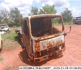 KDE 958P ISUZU NPR (BURNT) SCRAP (DE-REGISTERED) 