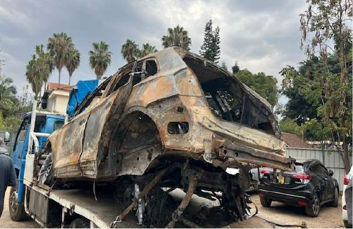 KDS 771X AUDI Q-5 (BURNT) SCRAP (DE-REGISTERED)